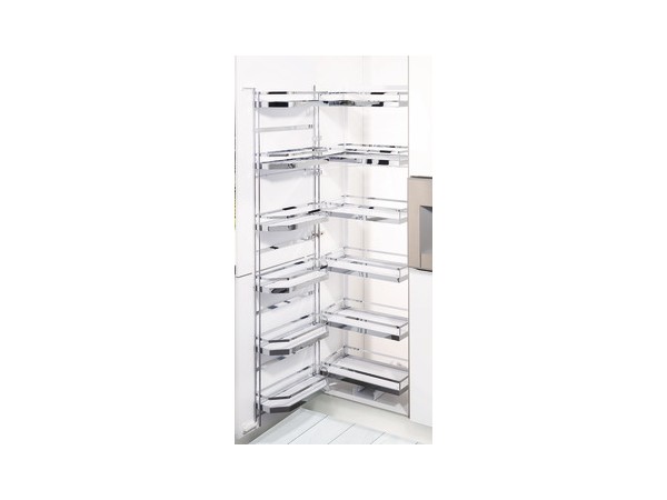 Phụ kiện Hafele cho tủ bếp đứng ngăn kéo lọt lòng có kệ cửa và rổ treo 545.93.650