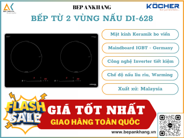 Bếp từ đôi Kocher DI-628 - Made in Malaysia